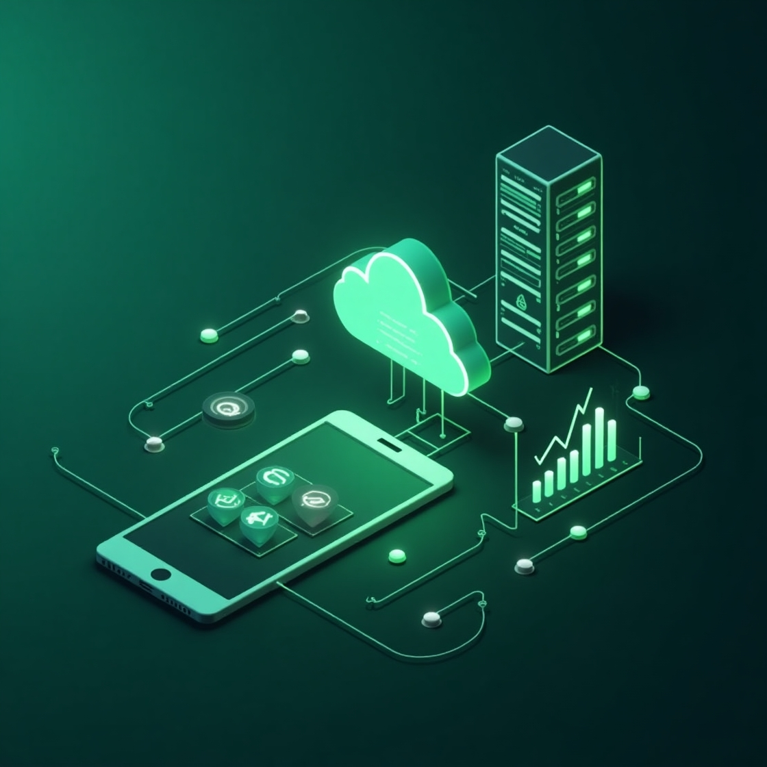 A diagram showing the Traders Wallet system architecture